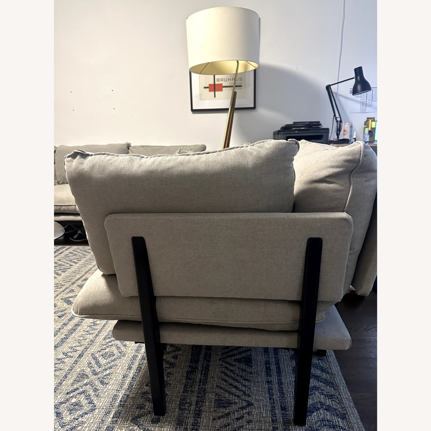 Floyd Sofa 1.0 Light Gray Fabric 3+ Seater Sofa - image-3