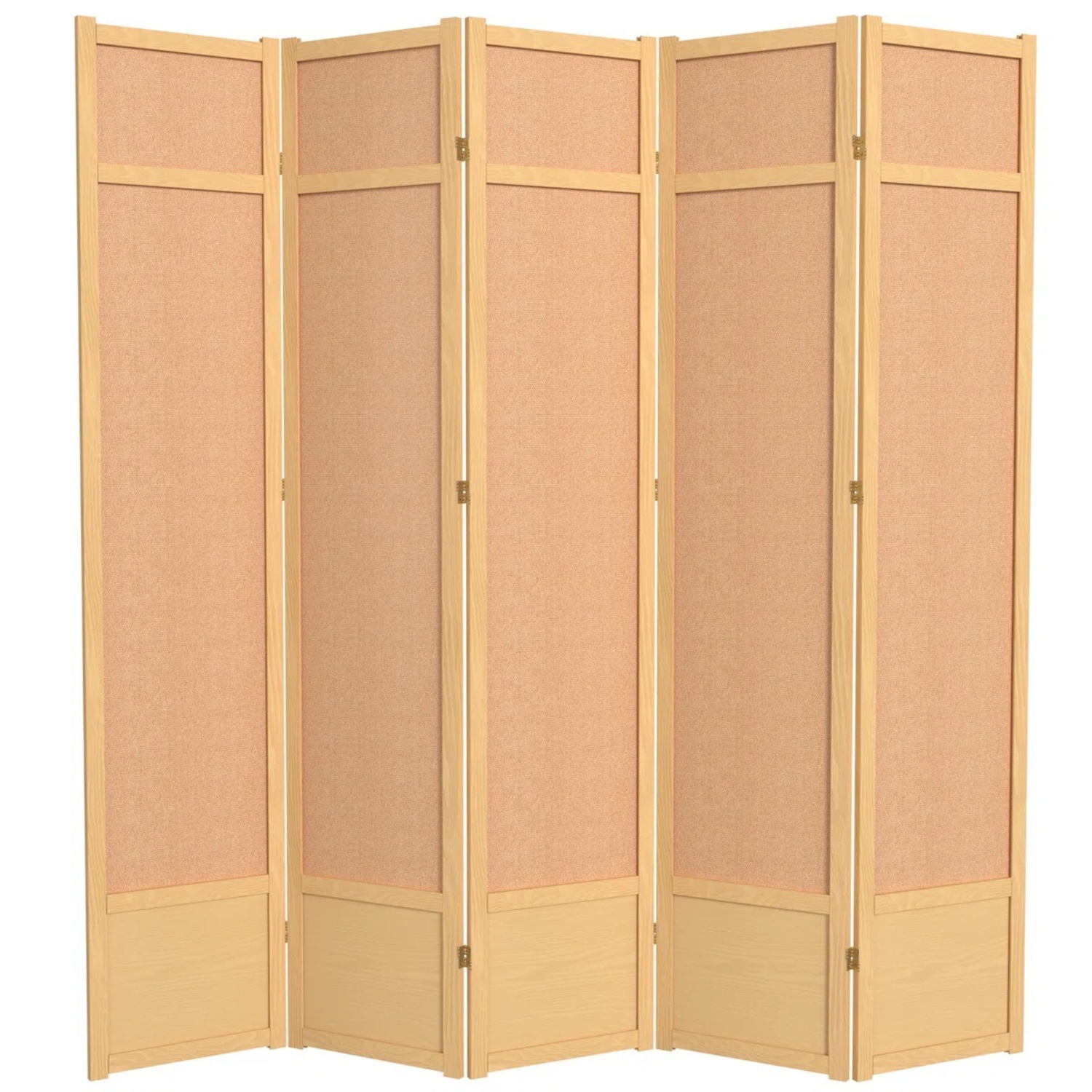 Wayfair Clarke Natural 5-Panel Wood Room Divider - image-5