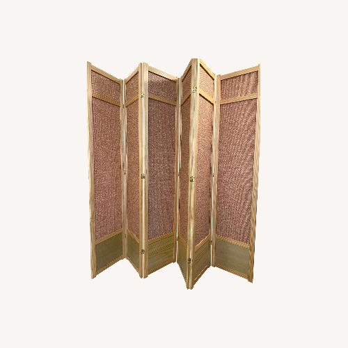 Used Wayfair Clarke Natural 6-Panel Wood Room Divider for sale on AptDeco