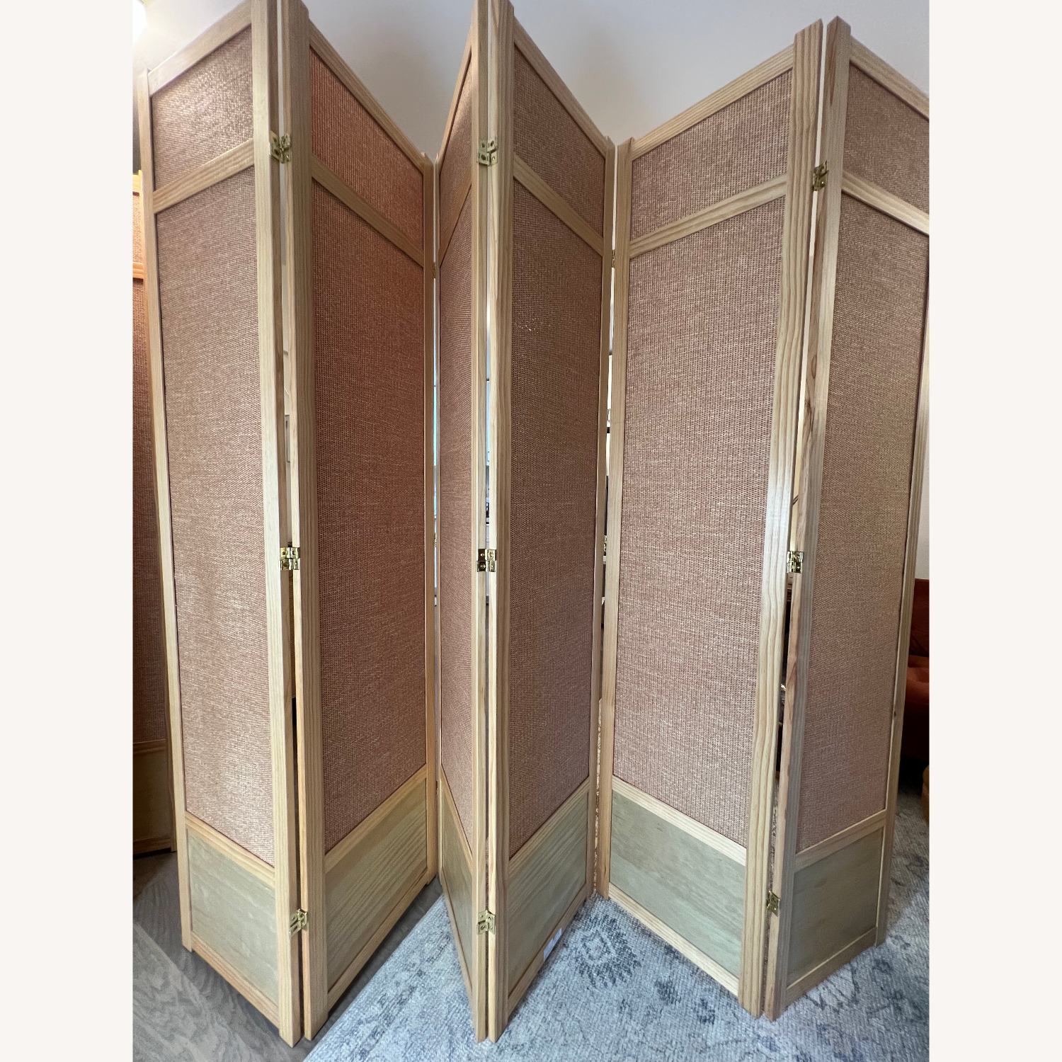 Wayfair Clarke Natural 6-Panel Wood Room Divider - image-7