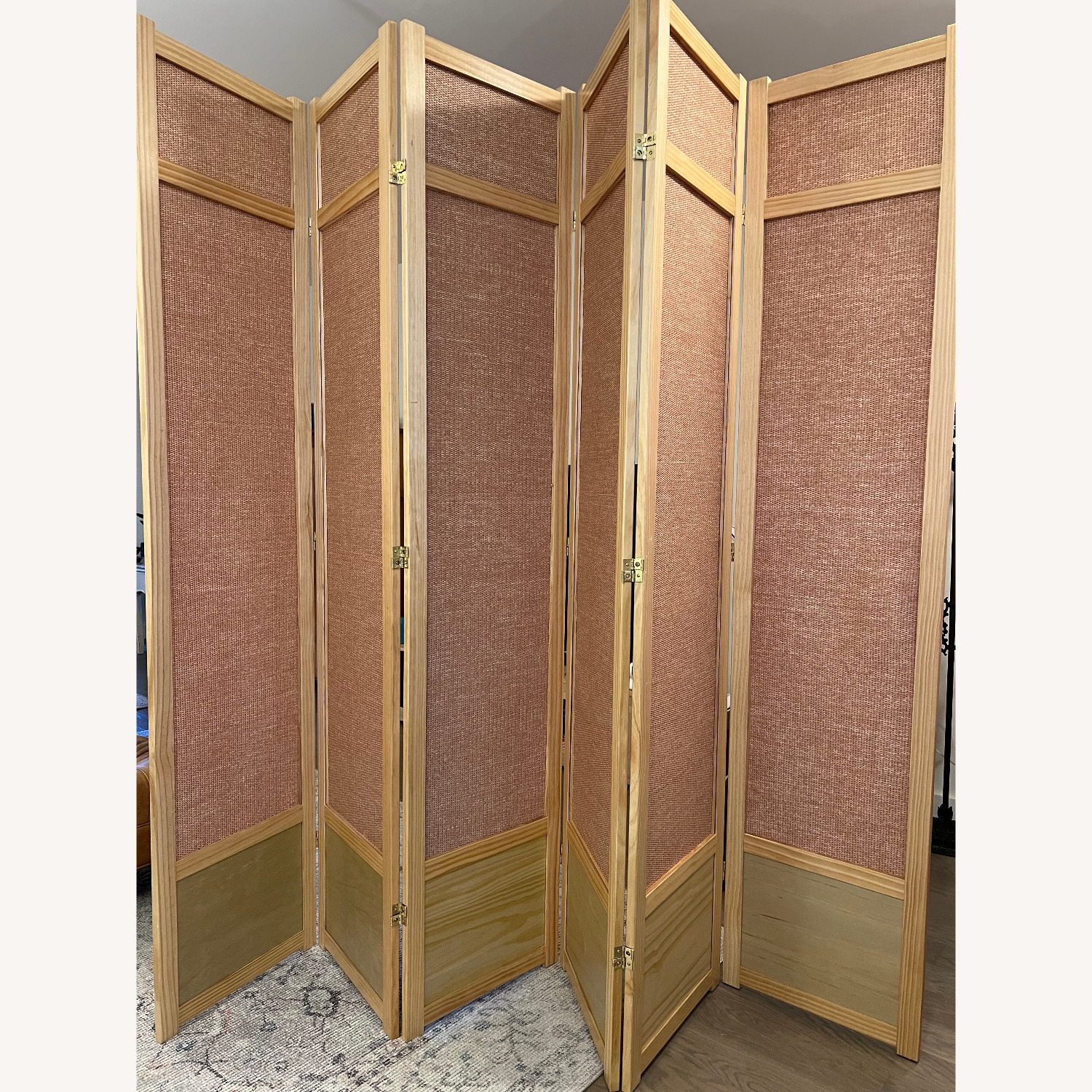 Wayfair Clarke Natural 6-Panel Wood Room Divider - image-6