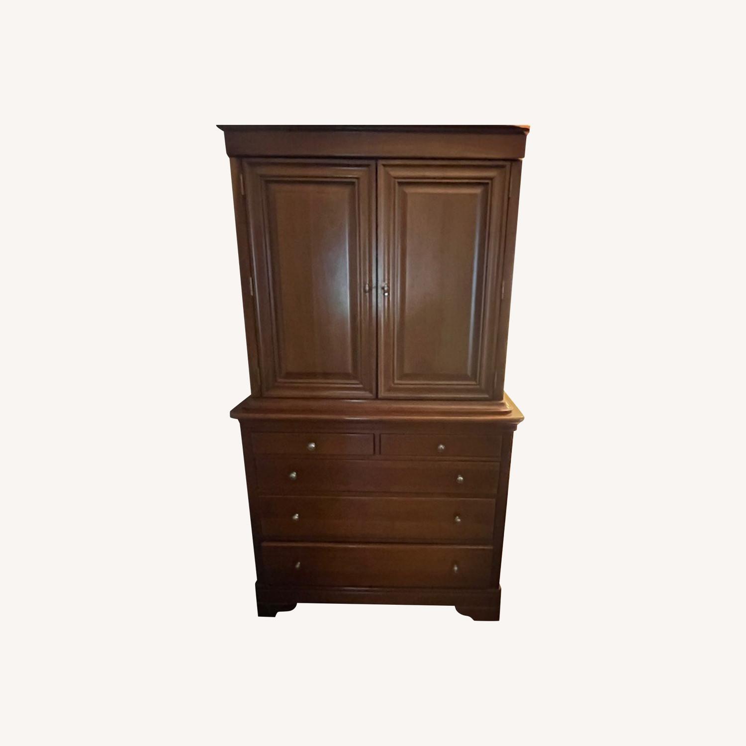 Stanley Furniture Dark Brown Armoire - image-0