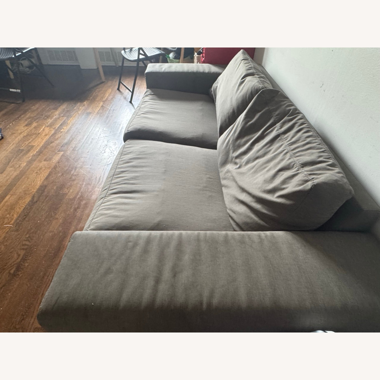 West Elm Light Gray Fabric 2 Seater Sofa - image-6