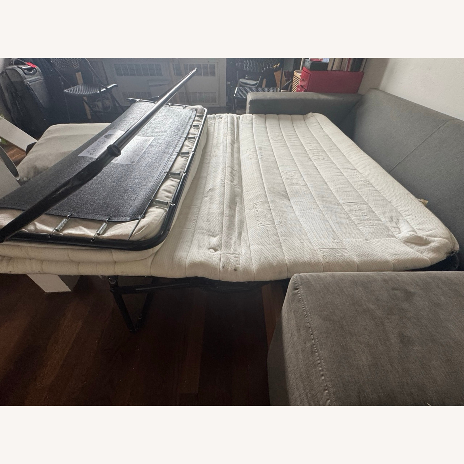 West Elm Light Gray Fabric 2 Seater Sofa - image-4