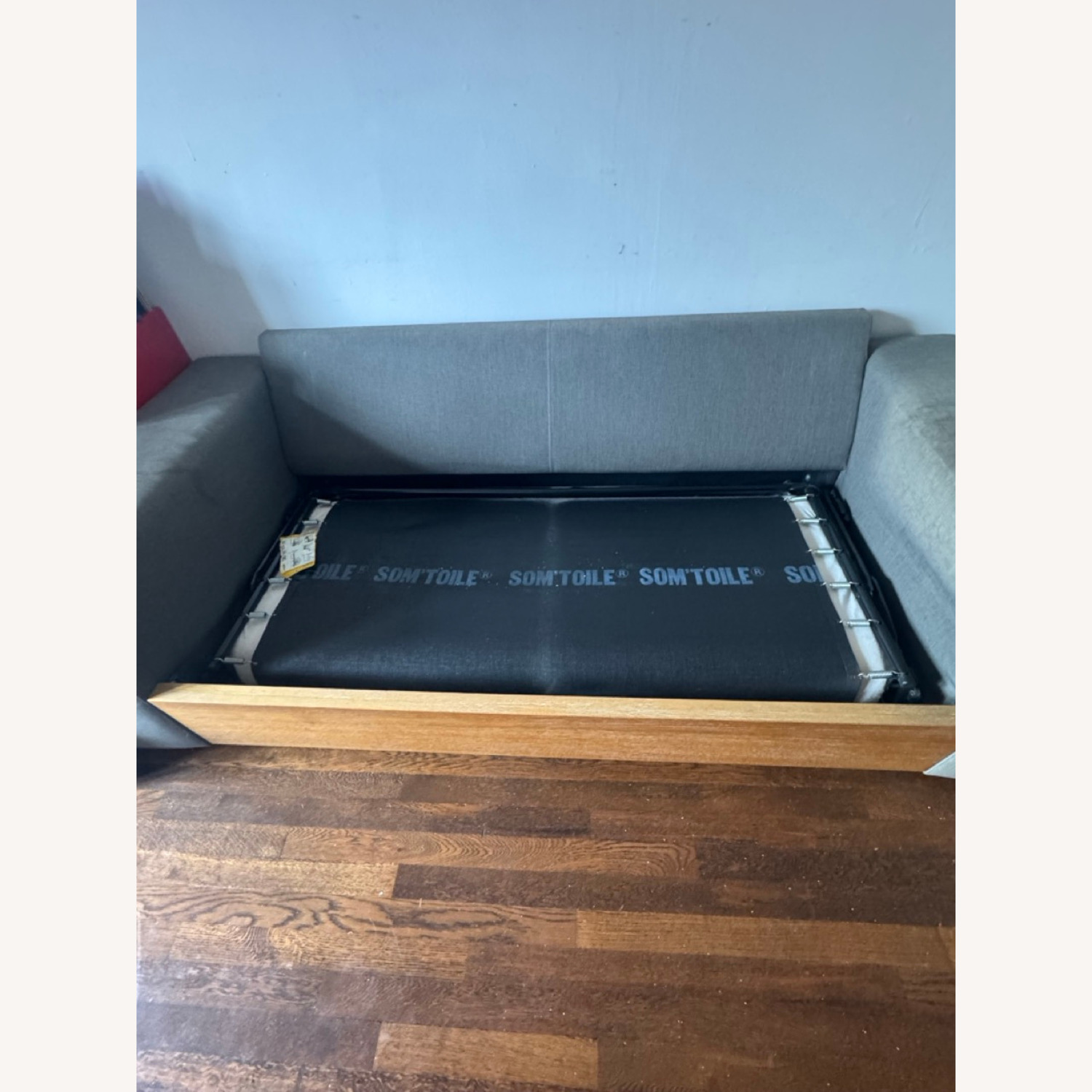 West Elm Light Gray Fabric 2 Seater Sofa - image-3