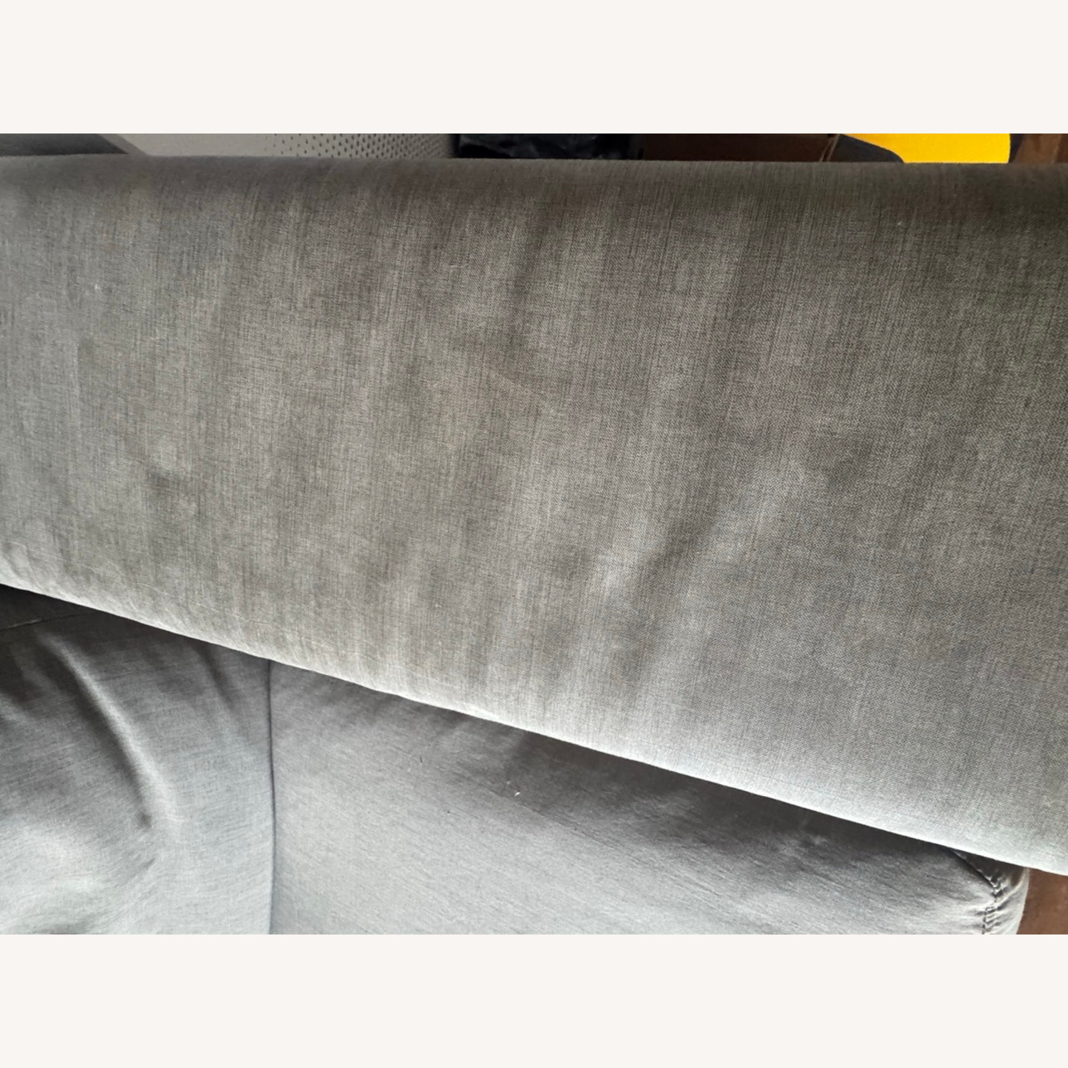 West Elm Light Gray Fabric 2 Seater Sofa - image-1