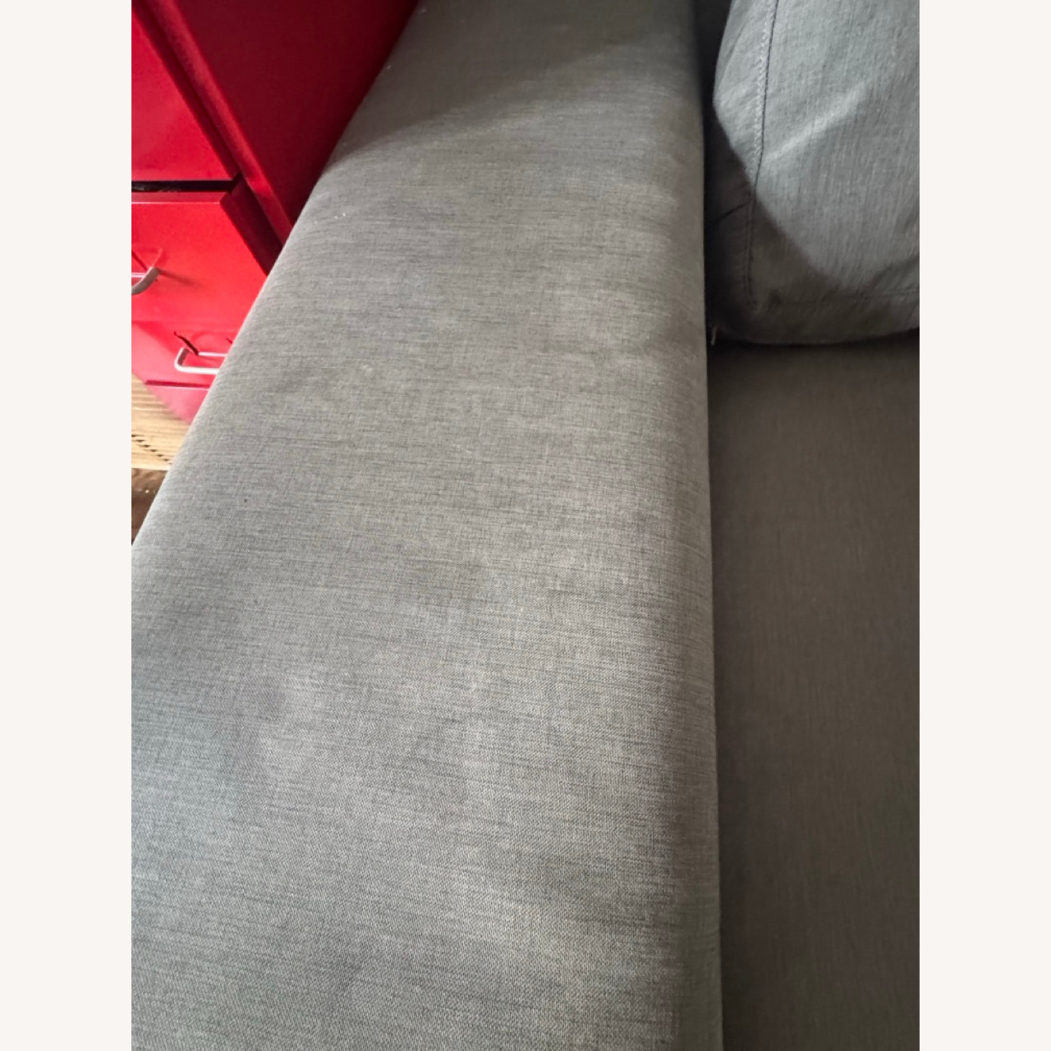 West Elm Light Gray Fabric 2 Seater Sofa - image-2