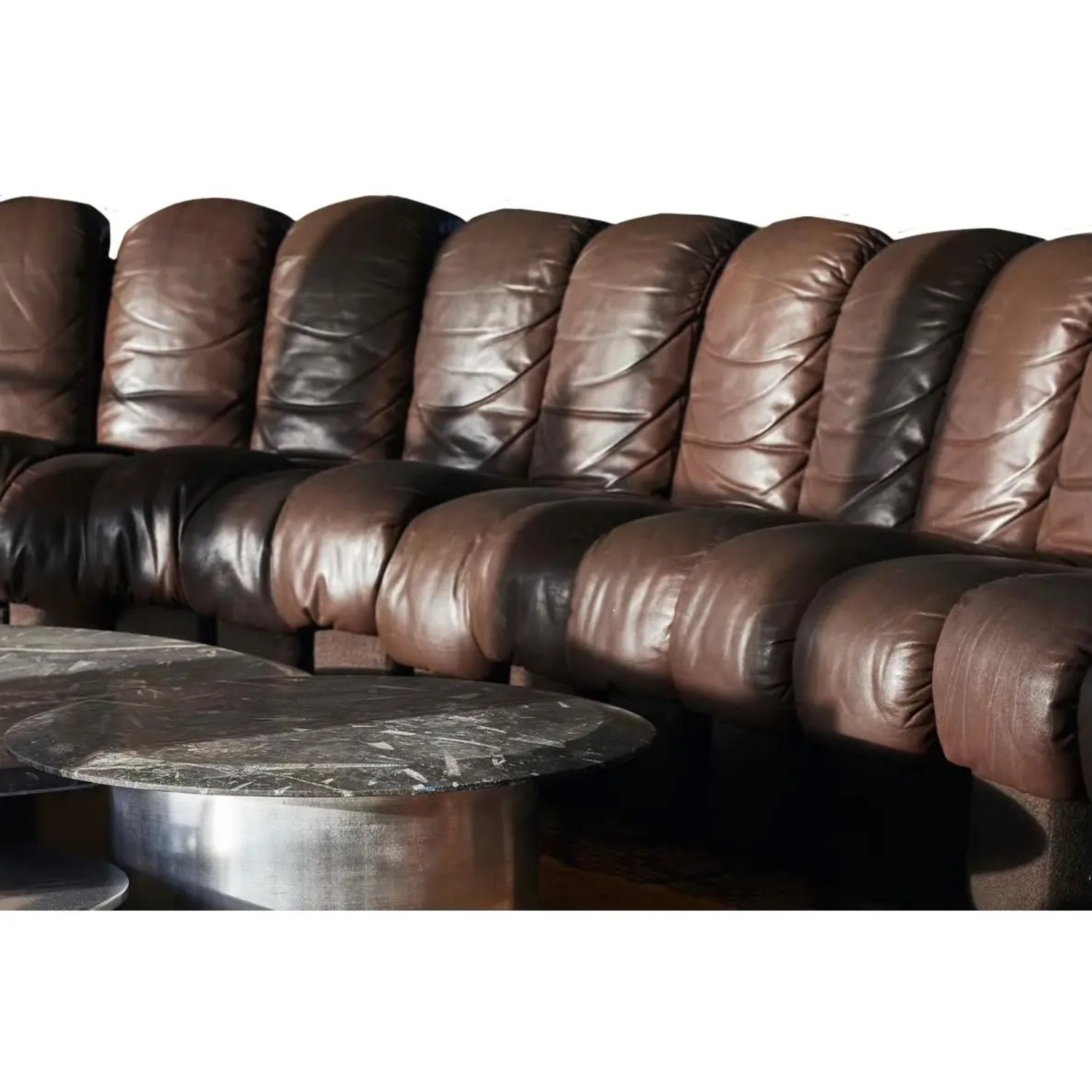 De Sede Dark Brown Leather 3+ Piece Sectional - image-4