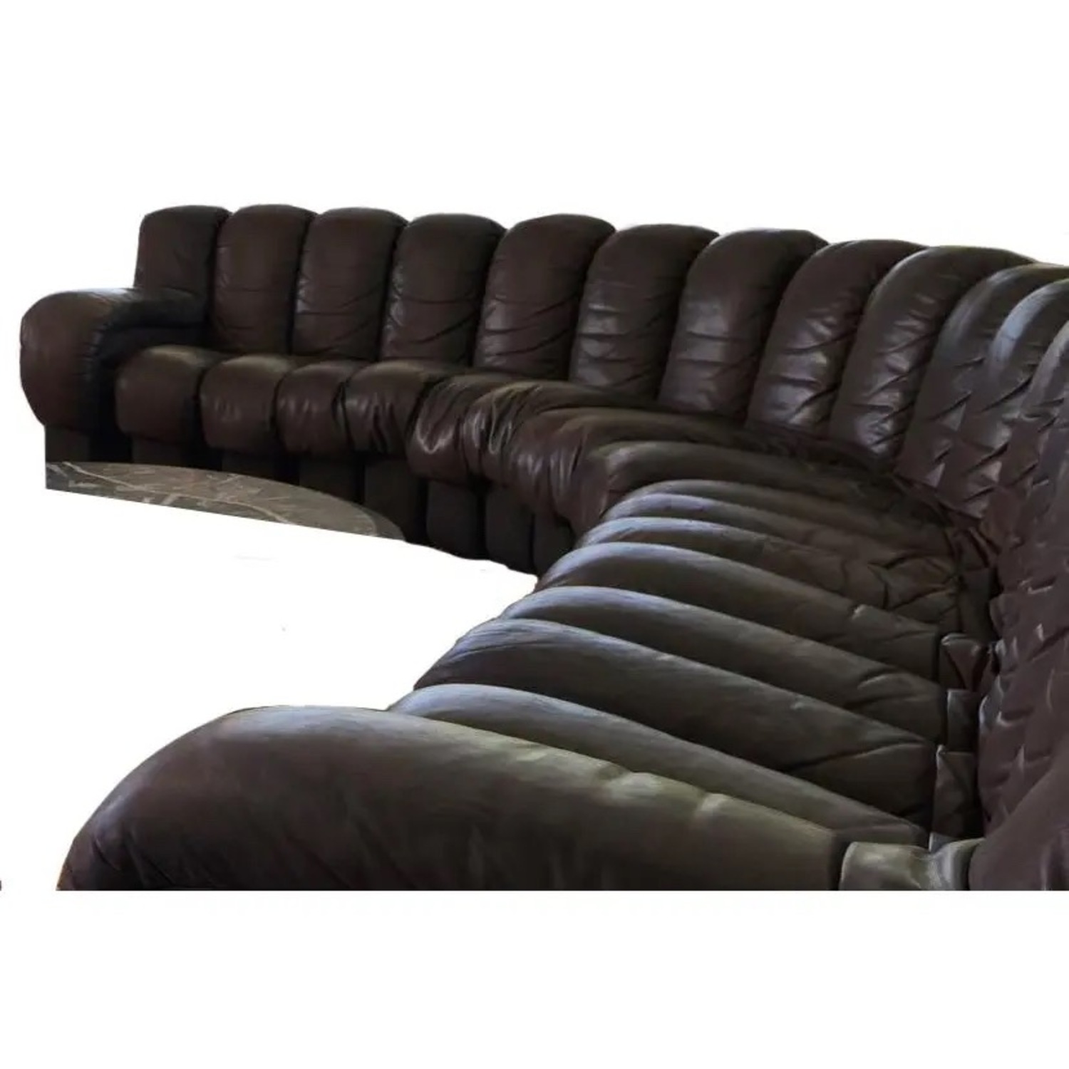 De Sede Dark Brown Leather 3+ Piece Sectional - image-2