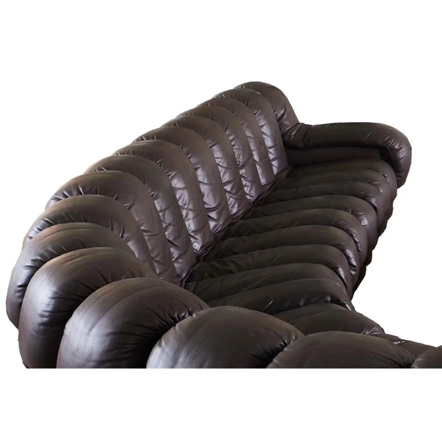 De Sede Dark Brown Leather 3+ Piece Sectional - image-3