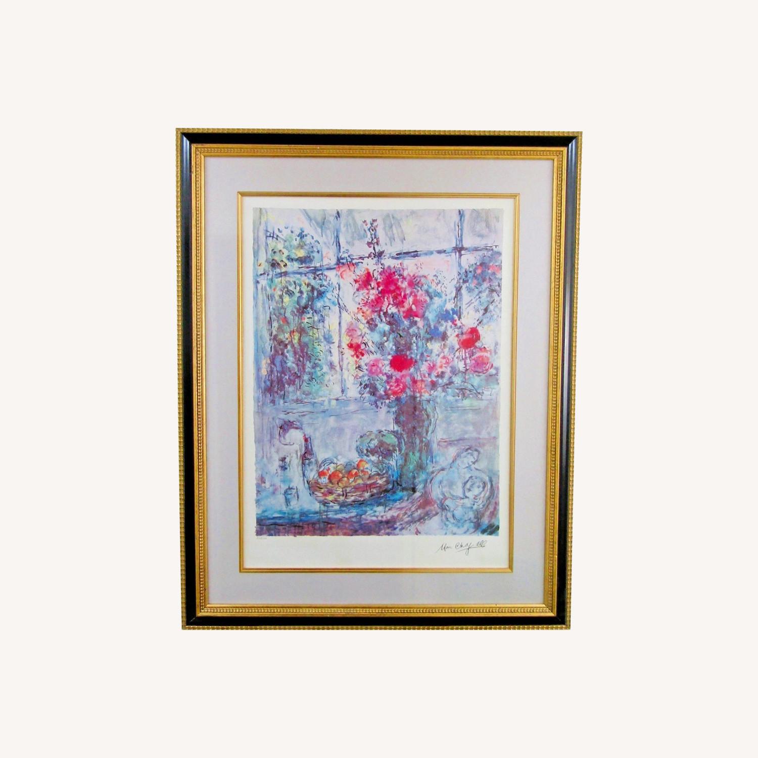 Marc Chagall Lithograph Bouquet by the Window - image-0