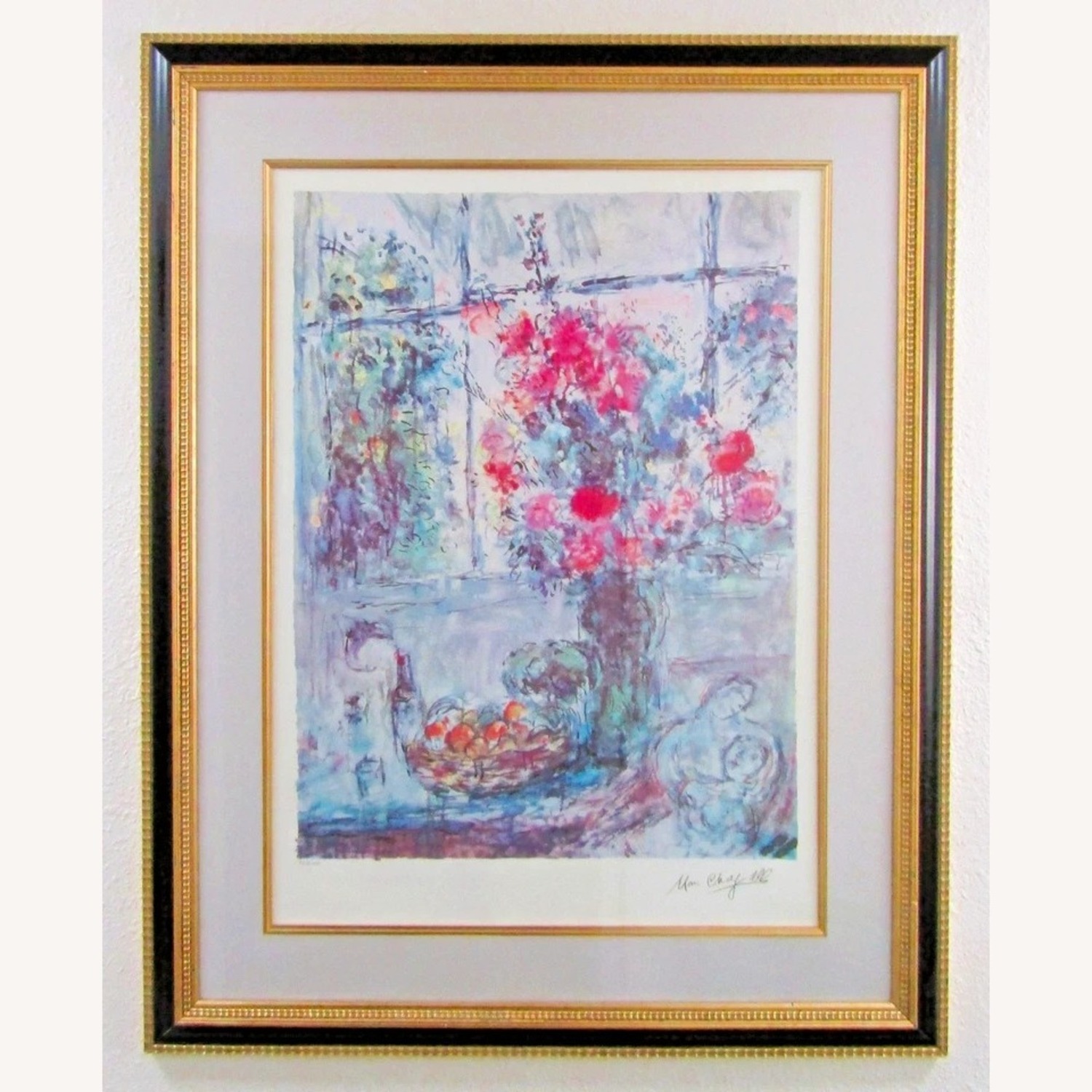 Marc Chagall Lithograph Bouquet by the Window - image-2