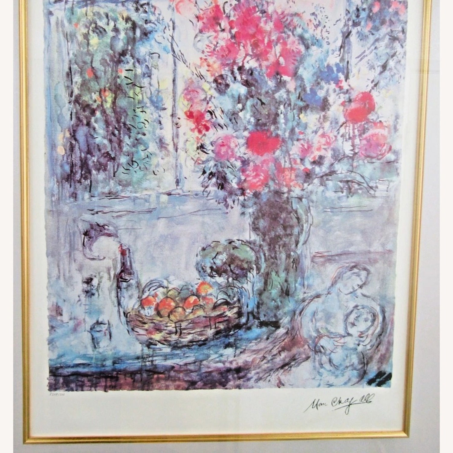Marc Chagall Lithograph Bouquet by the Window - image-5
