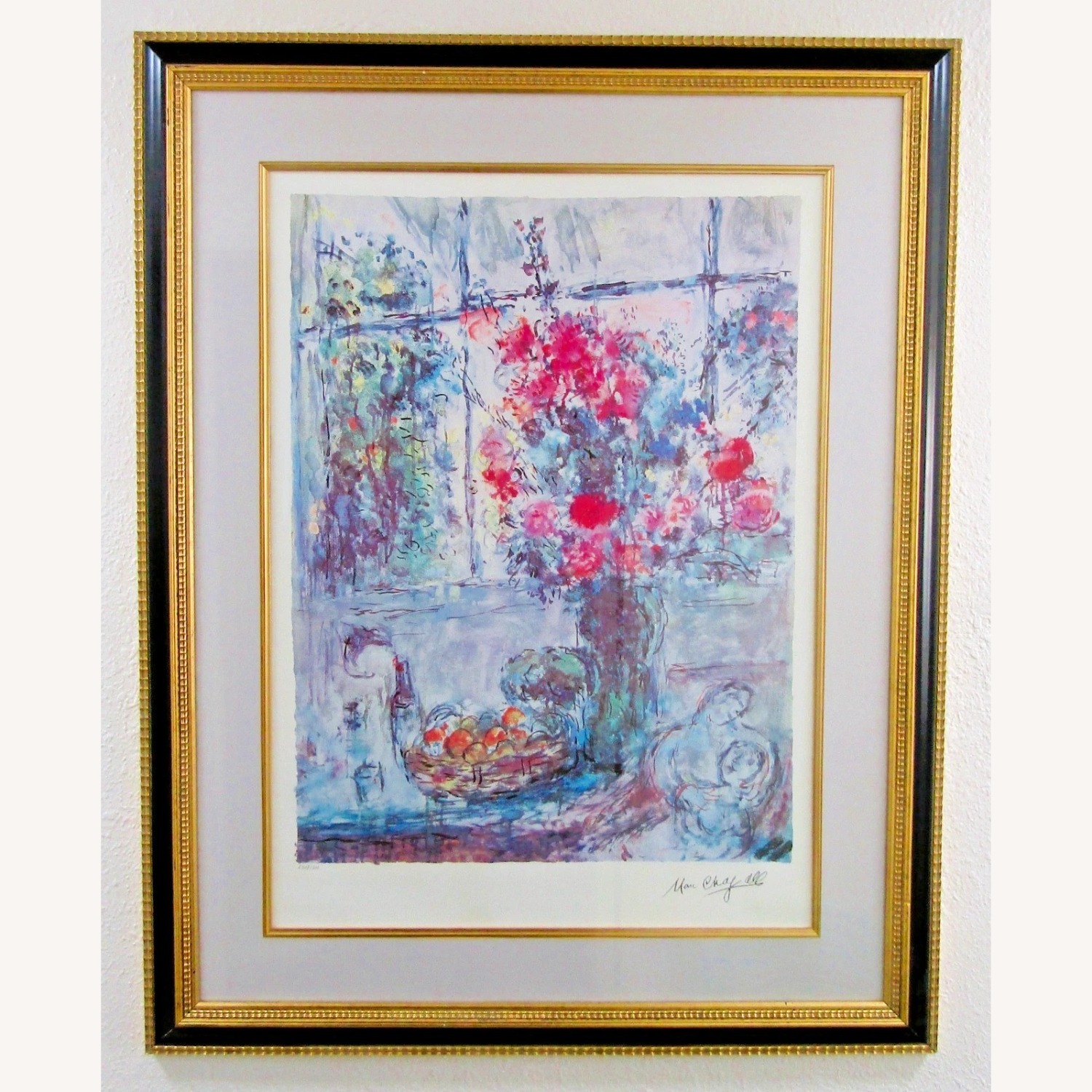 Marc Chagall Lithograph Bouquet by the Window - image-1
