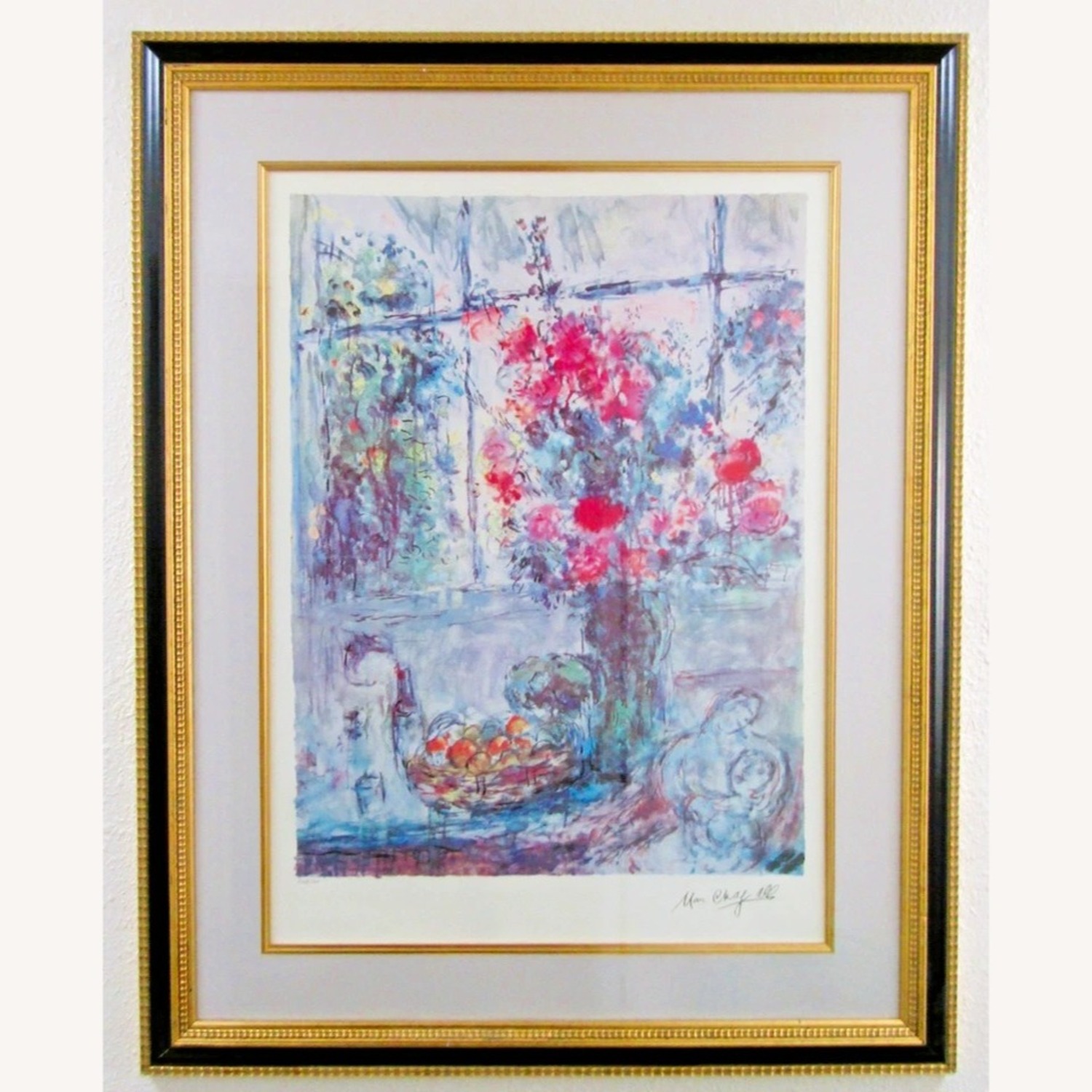 Marc Chagall Lithograph Bouquet by the Window - image-3