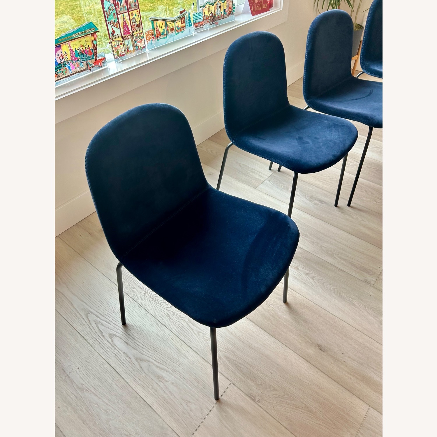 CB2 Primitivo Velvet Dining Chairs - image-2