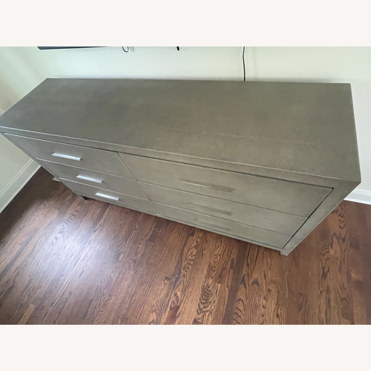 Restoration Hardware Shagreen Light Gray Dresser - image-5