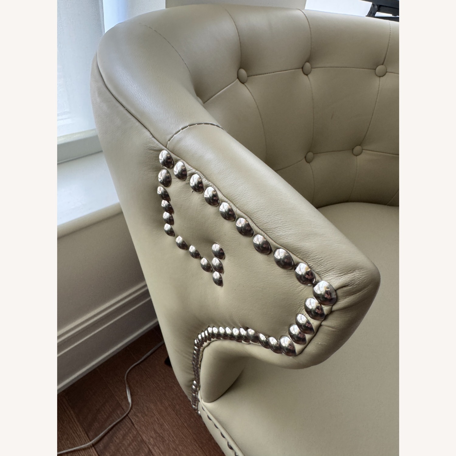 Global Views Natural Leather Accent Chair - image-1