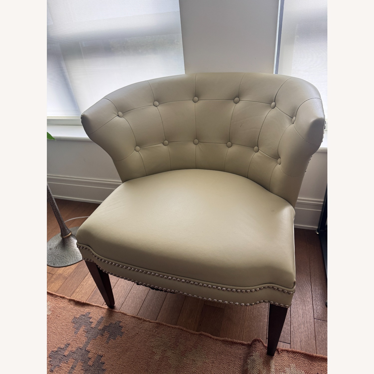 Global Views Natural Leather Accent Chair - image-3