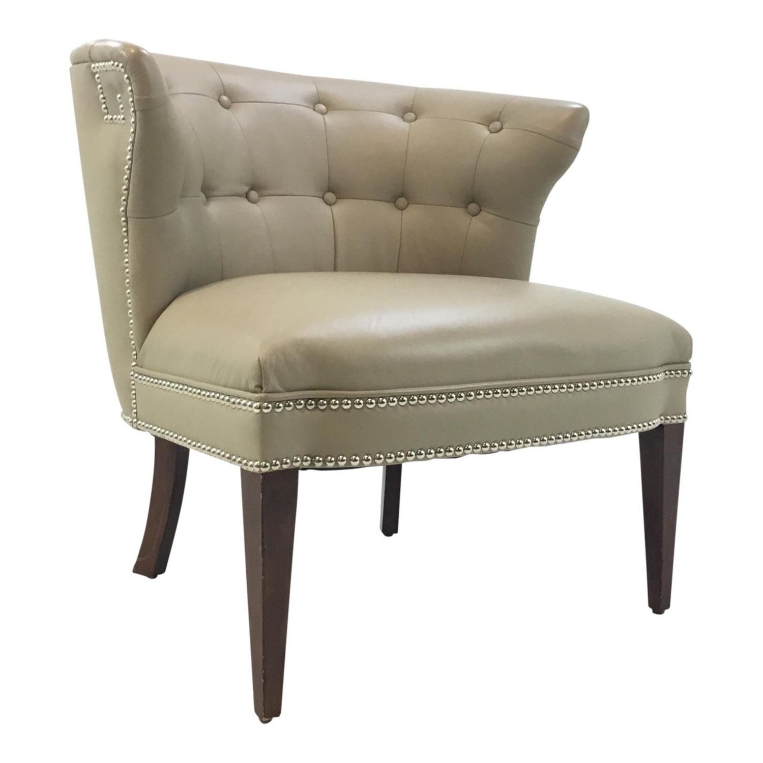 Global Views Natural Leather Accent Chair - image-4