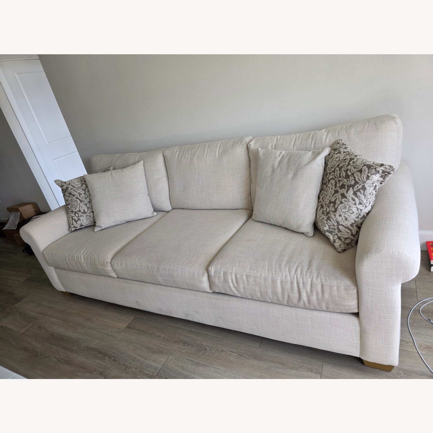 Living Spaces Lago Foam II 101" Sofa - image-1