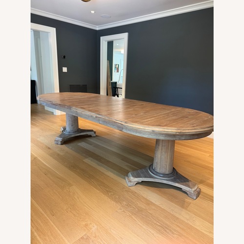 Used Natural White Oak Wood Dining Table for sale on AptDeco