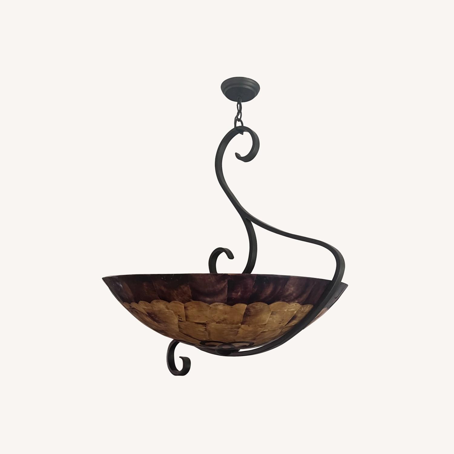 Kalco Dark Brown 4067 G-Cleft 29” Pendant Light - image-0
