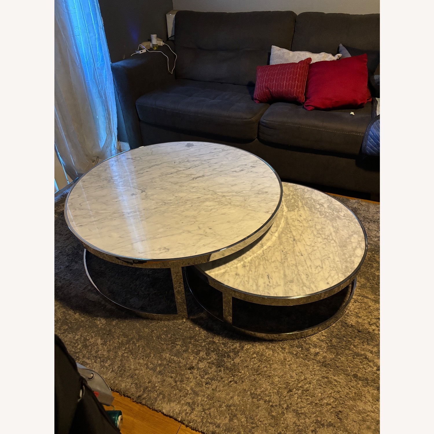 Silver Marble Coffee Table - image-2