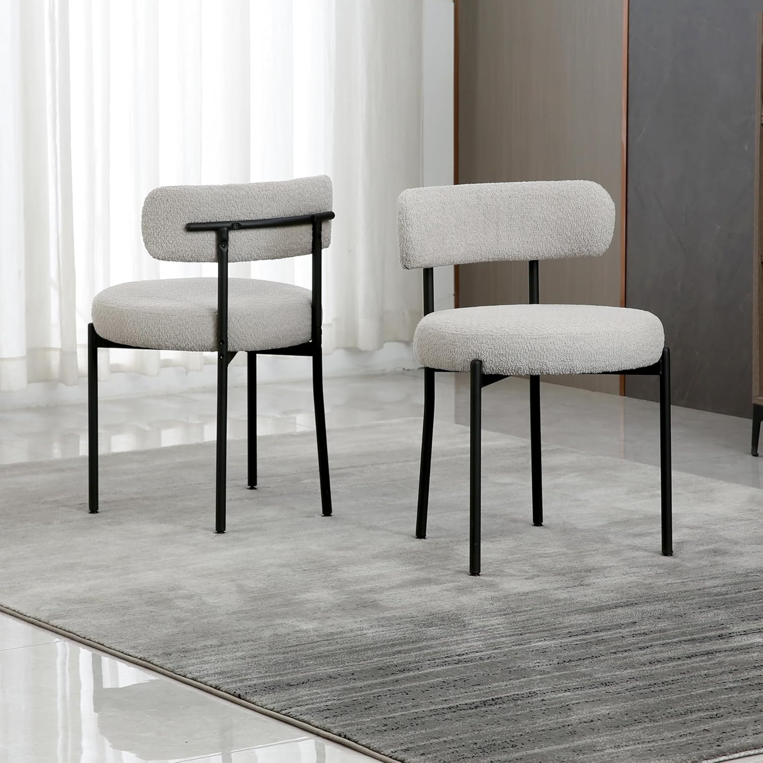 Aisall Light Gray Dining Chair - image-4