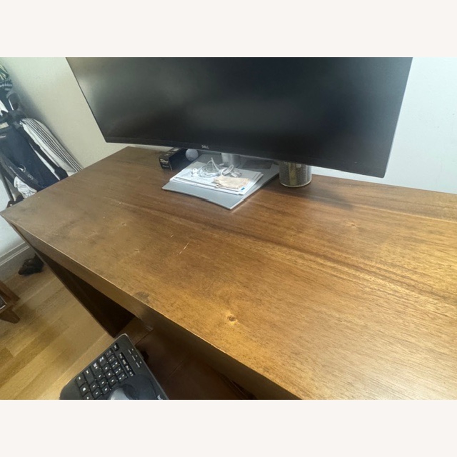 CB2 Runway 48" 2-Drawer Acacia Desk - image-3