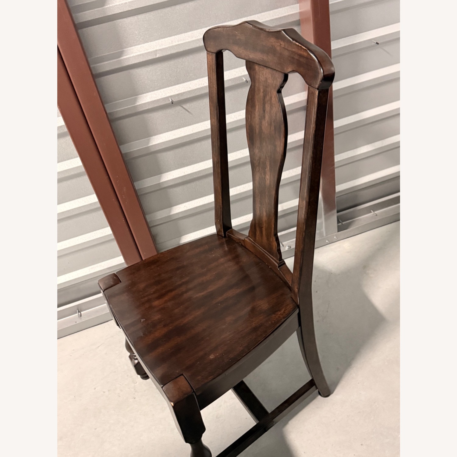 Pottery Barn Banks Dark Brown Wood Dining Set - image-5