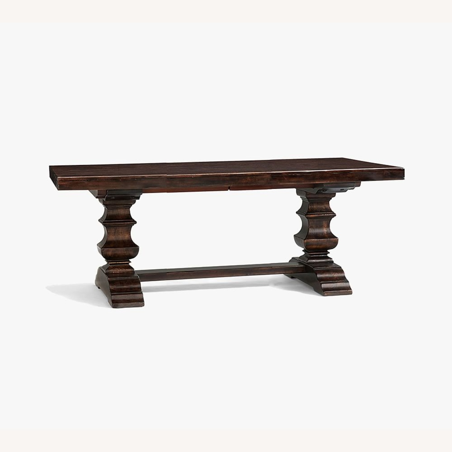 Pottery Barn Banks Dark Brown Wood Dining Set - image-0