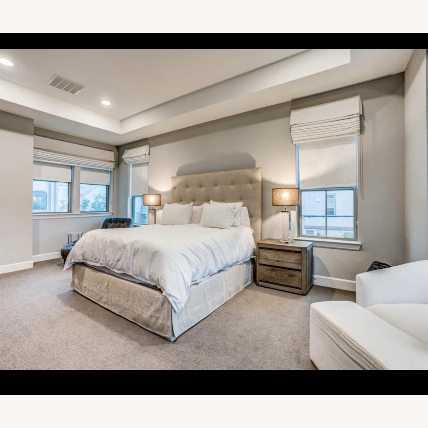 RH Adler Fabric Diamond-Tufted Shelter Bed - image-2