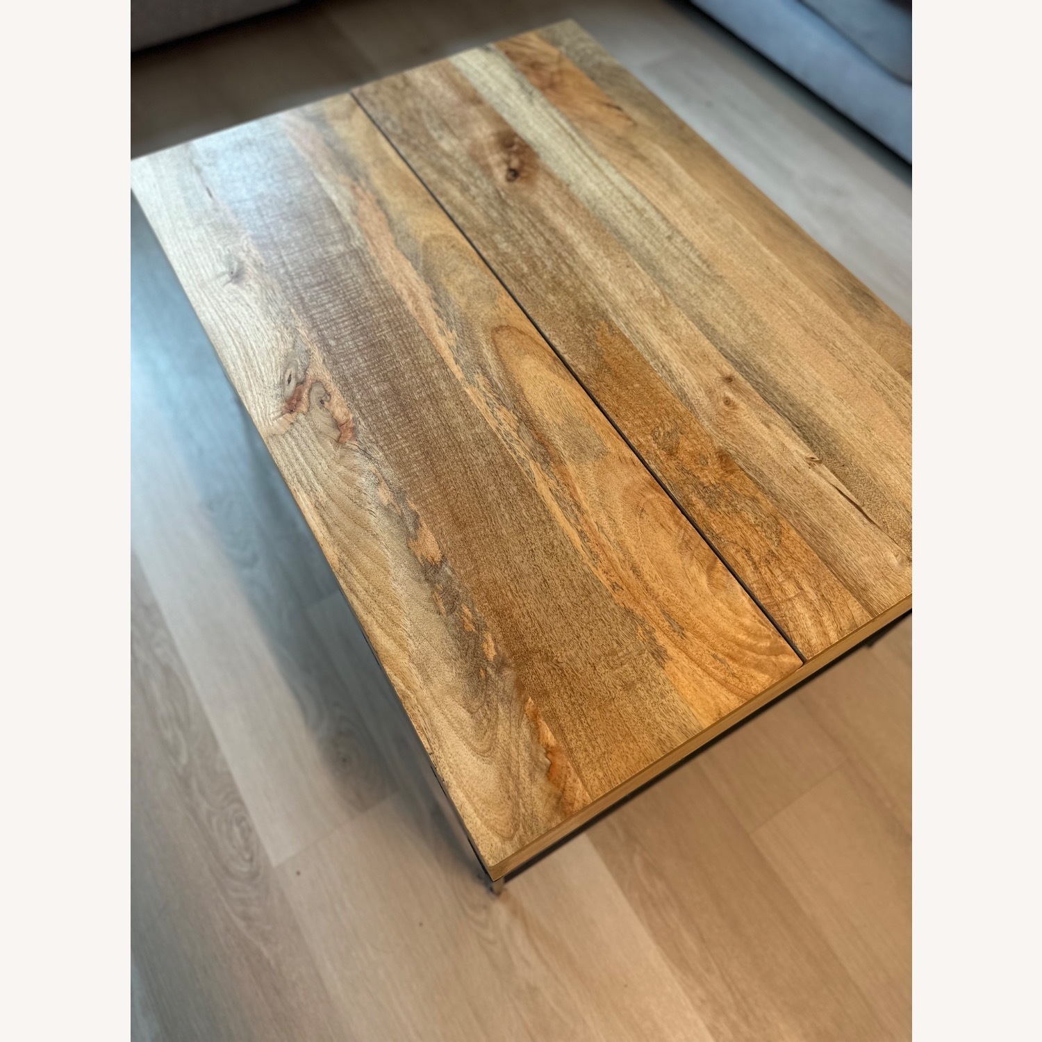 West Elm Industrial Storage Pop-Up Coffee Table - image-4