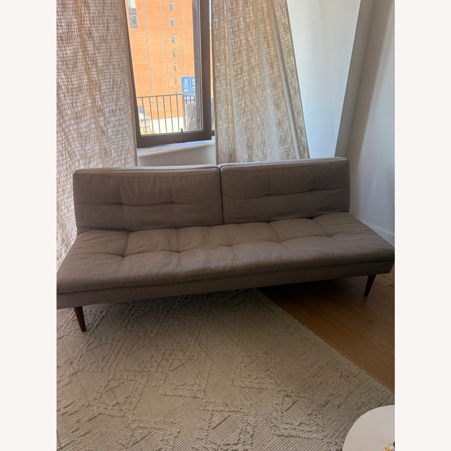 Innovation USA Light Gray Fabric Futon - image-8