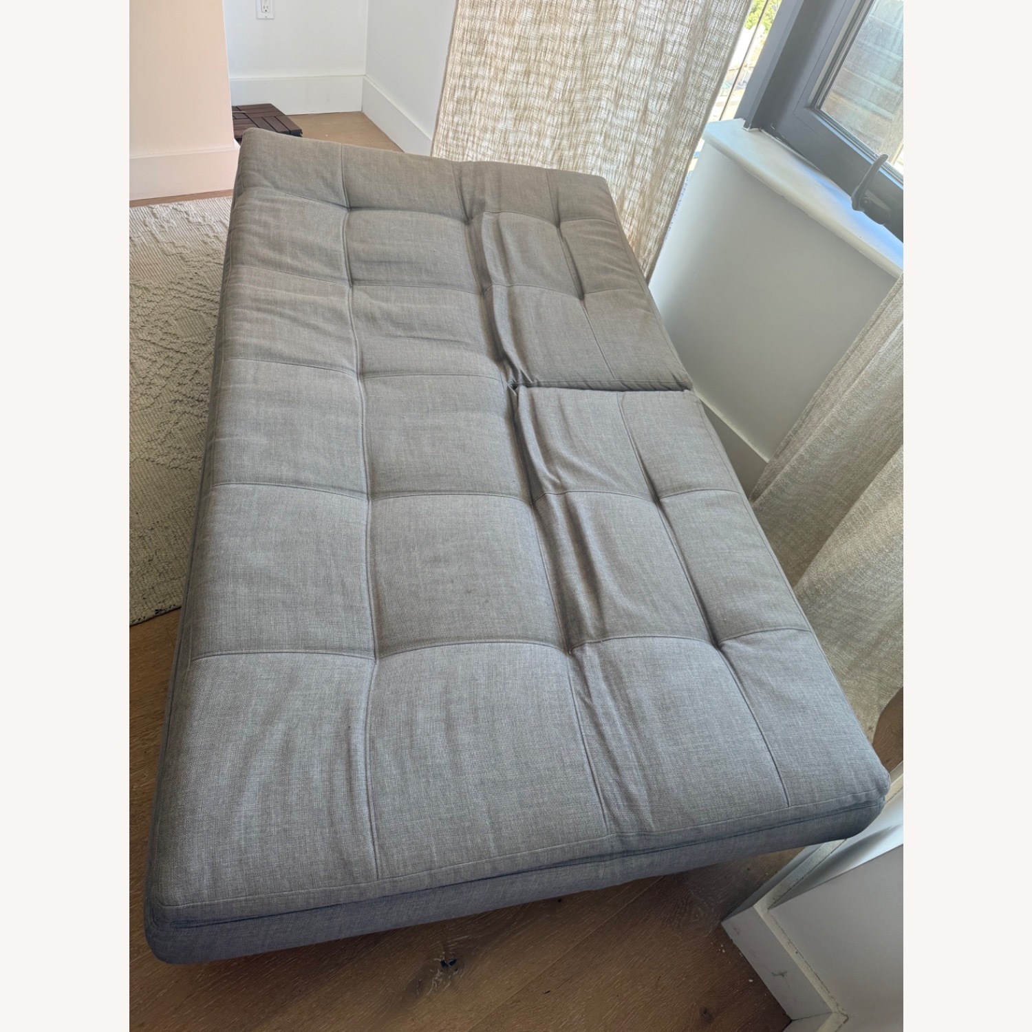 Innovation USA Light Gray Fabric Futon - image-6