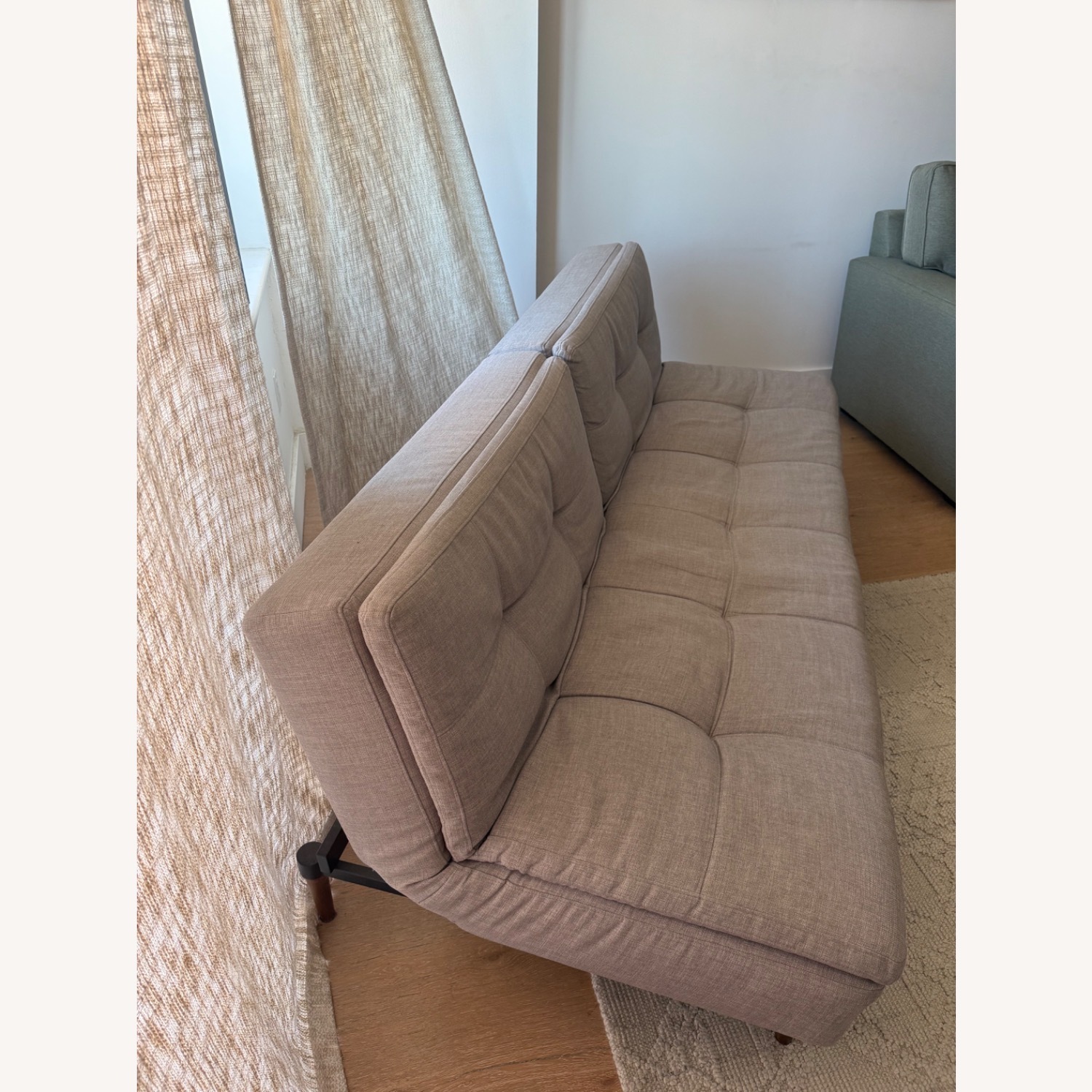 Innovation USA Light Gray Fabric Futon - image-9