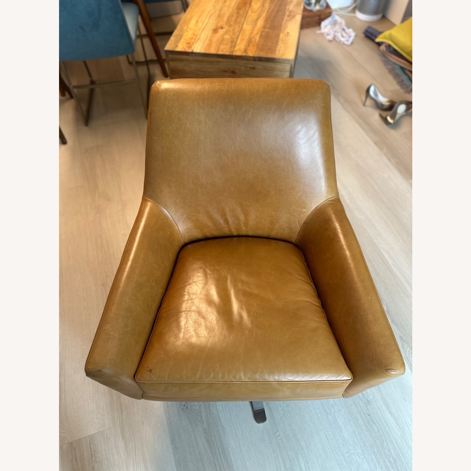 West Elm Lucas Swivel Base Chair - image-1