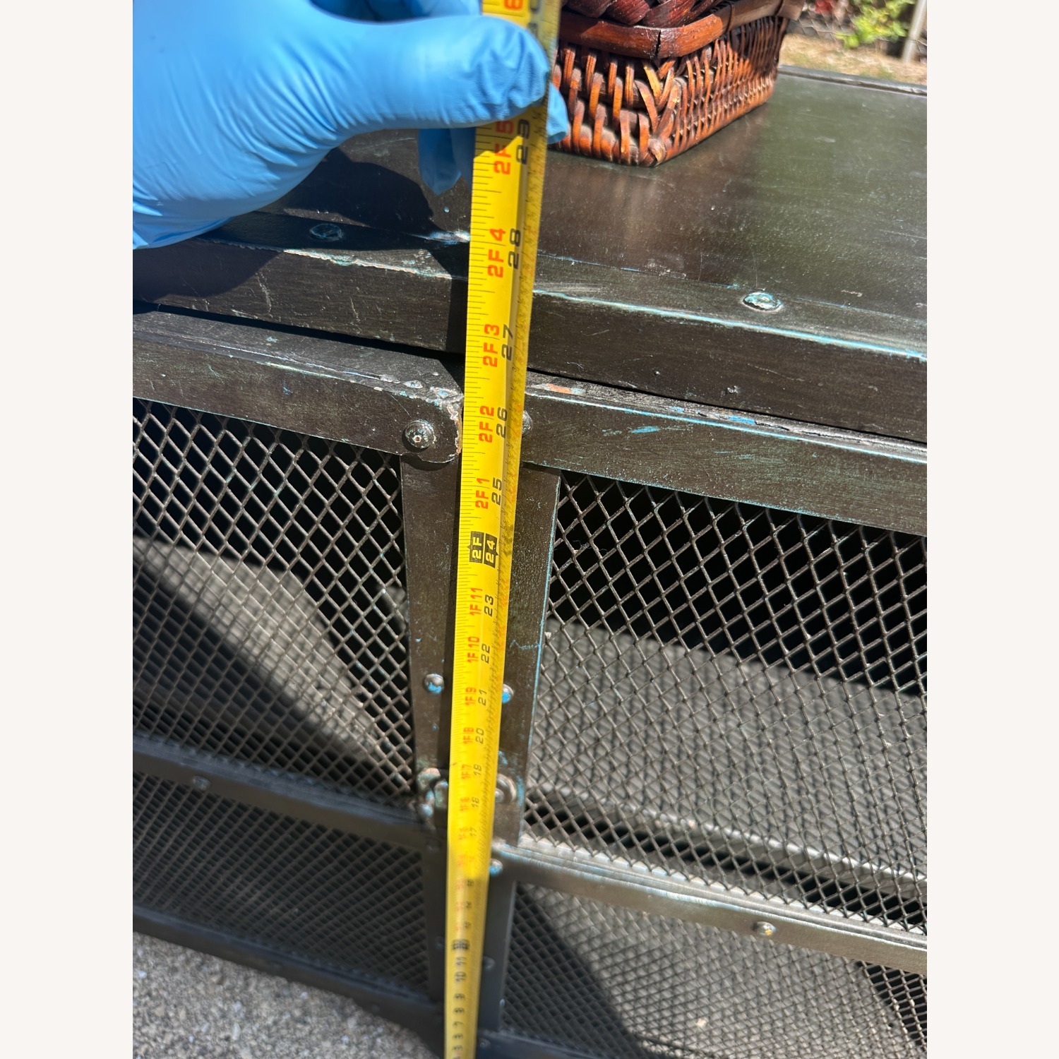 Industrial Black Metal Cabinet Credenza TV Stand - image-16