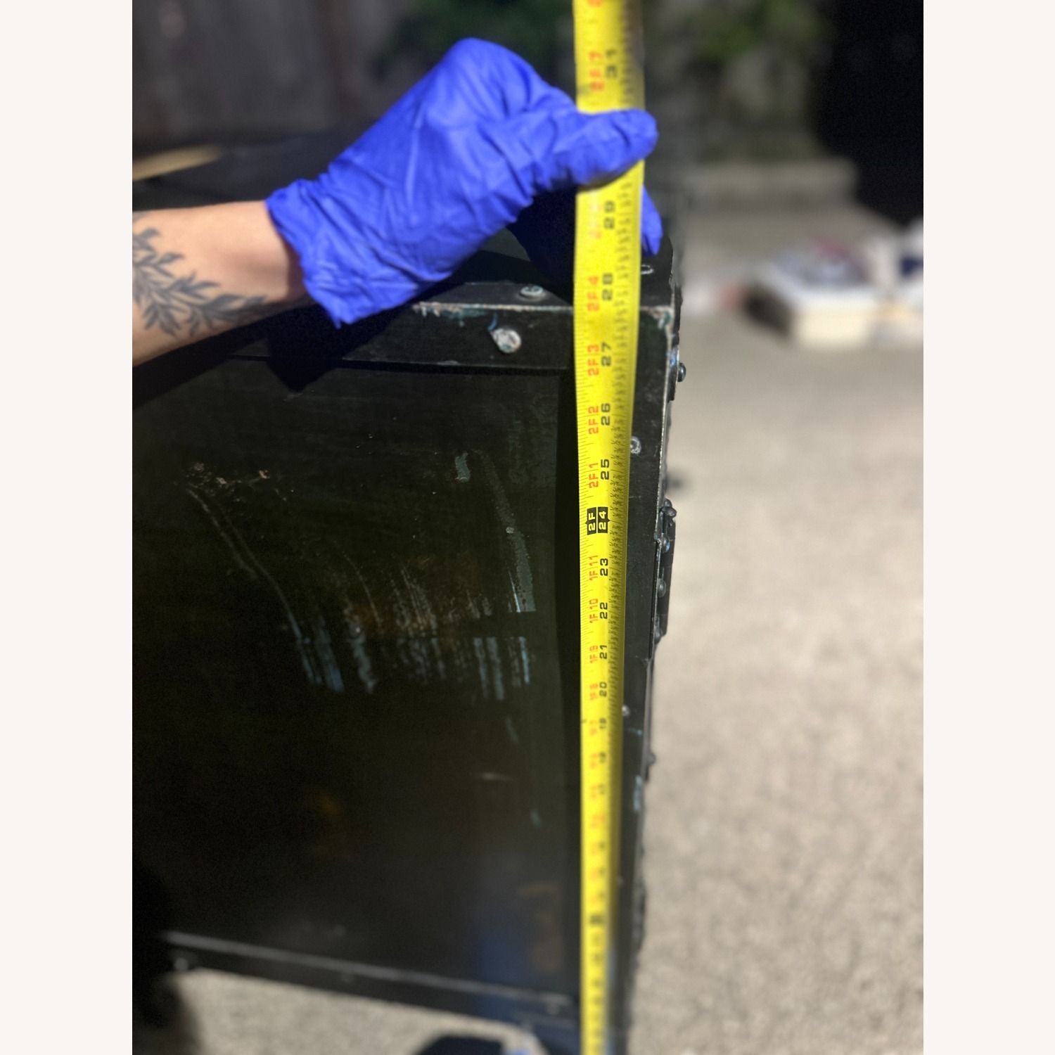 Industrial Black Metal Storage Credenza 62x17x24 - image-6