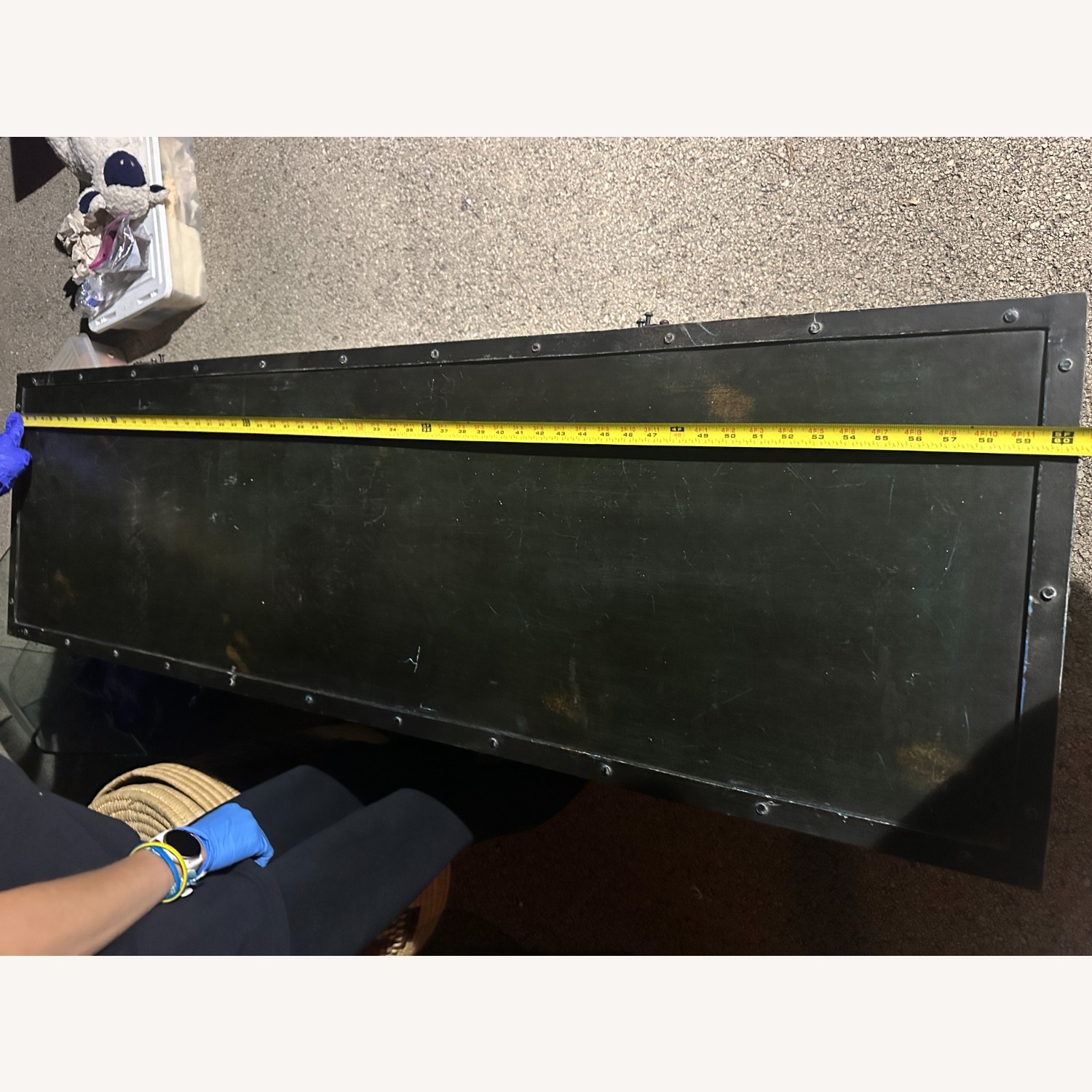 Industrial Black Metal Storage Credenza 62x17x24 - image-4