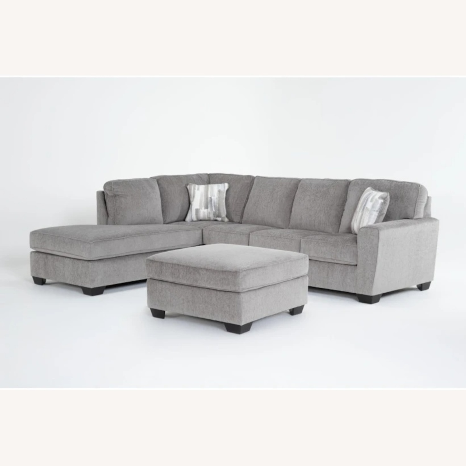 Living Spaces Mcdade Dark Gray 3+ Piece Sectional - image-9
