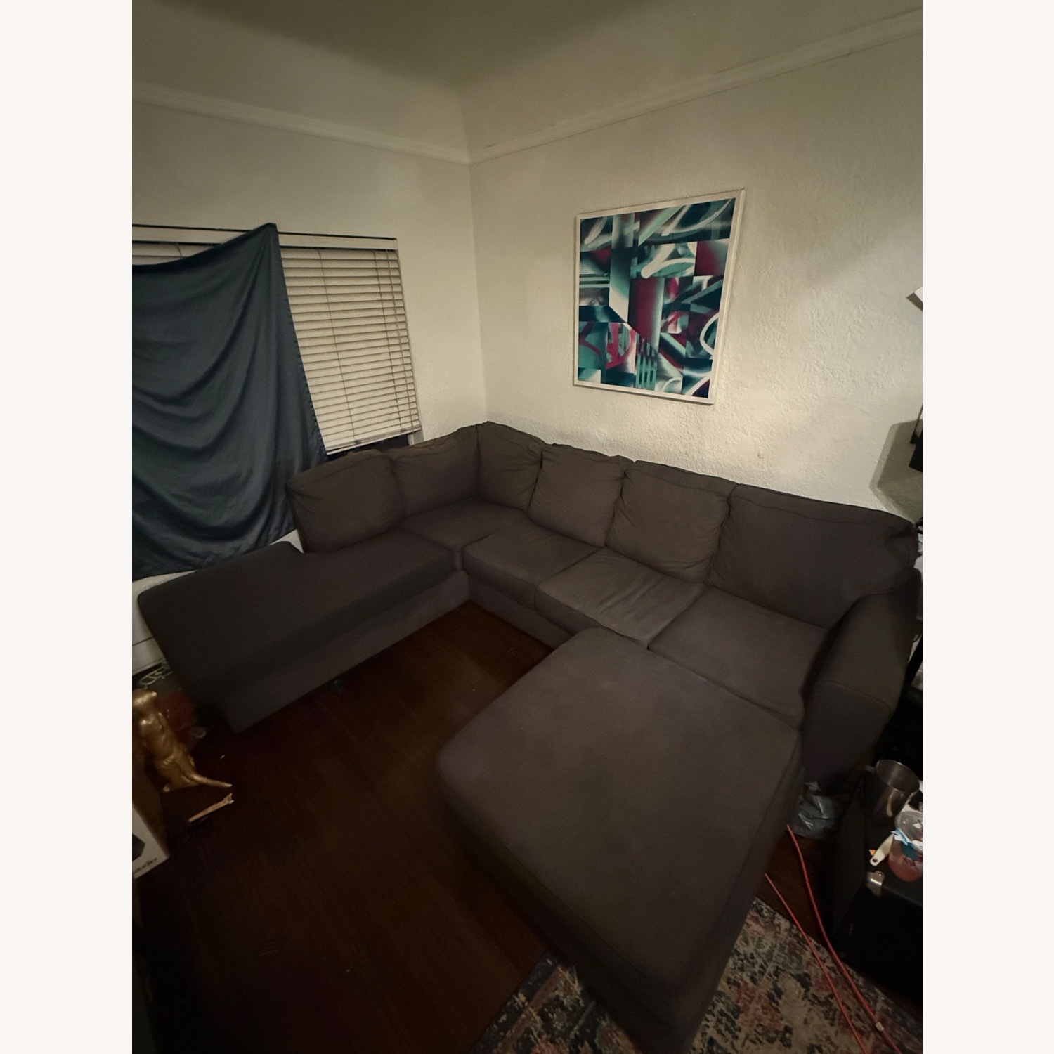 Living Spaces Mcdade Dark Gray 3+ Piece Sectional - image-1