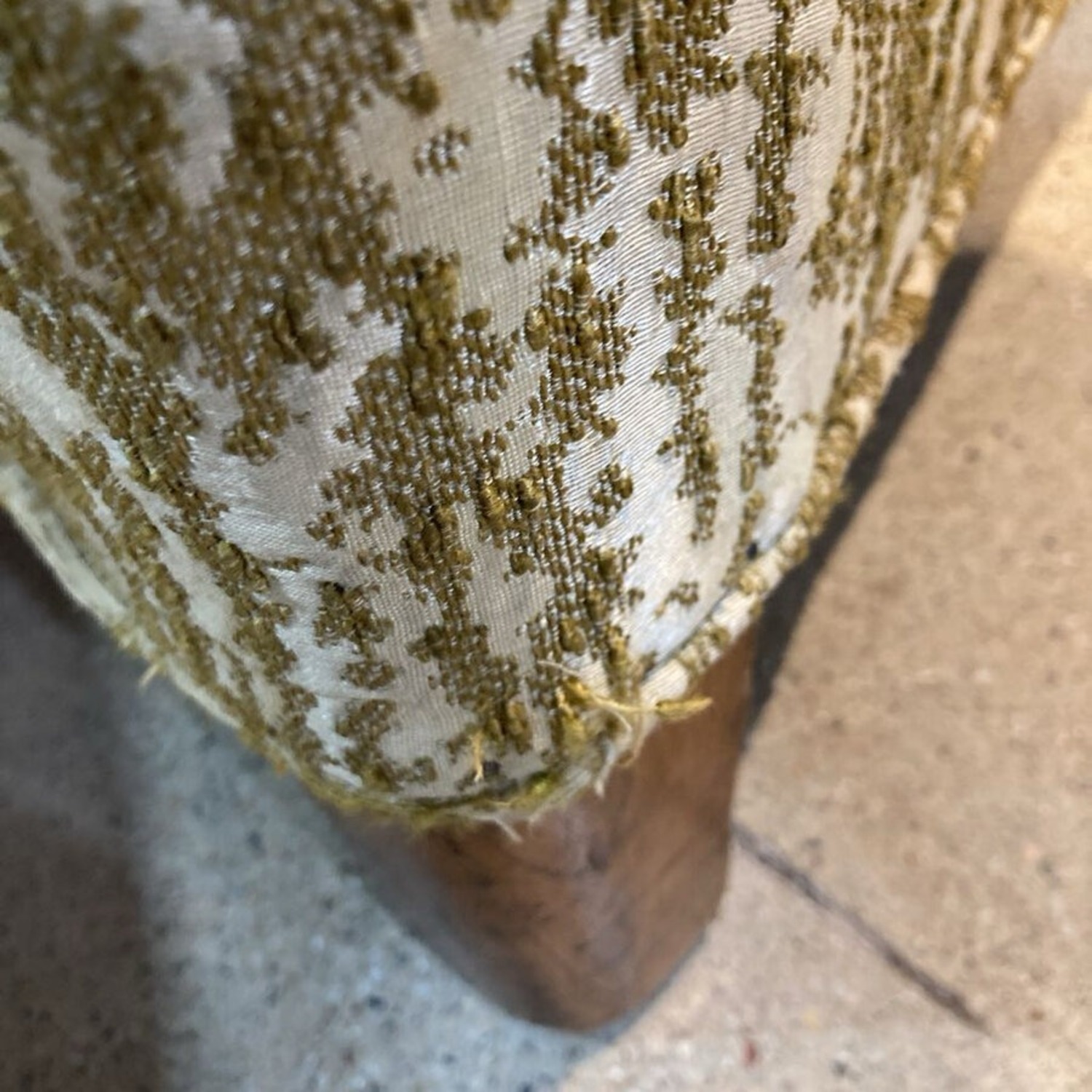 Dunbar Style MCM Hollywood Regency Curved Sofa - image-9