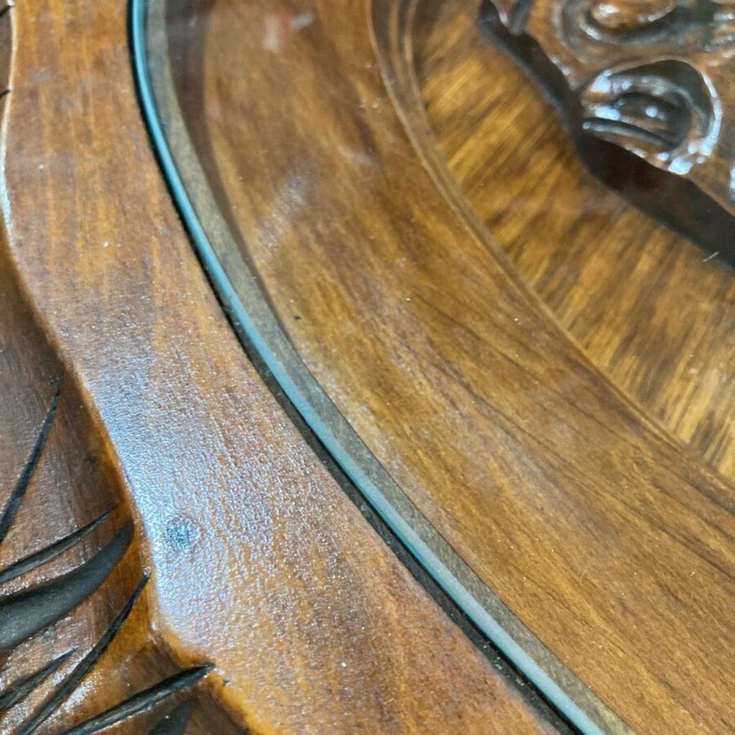 Antique Hand Carved Sculptural Side Table - image-7