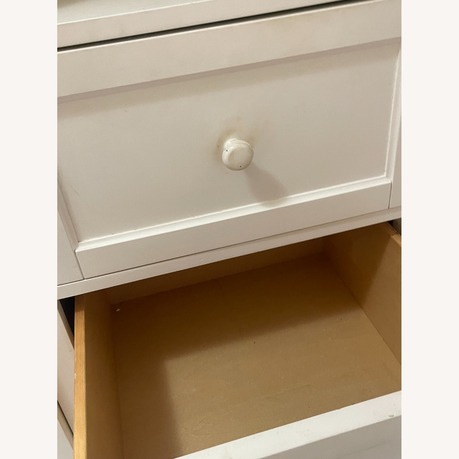 Pottery Barn White Chiffonier Armoire - image-5