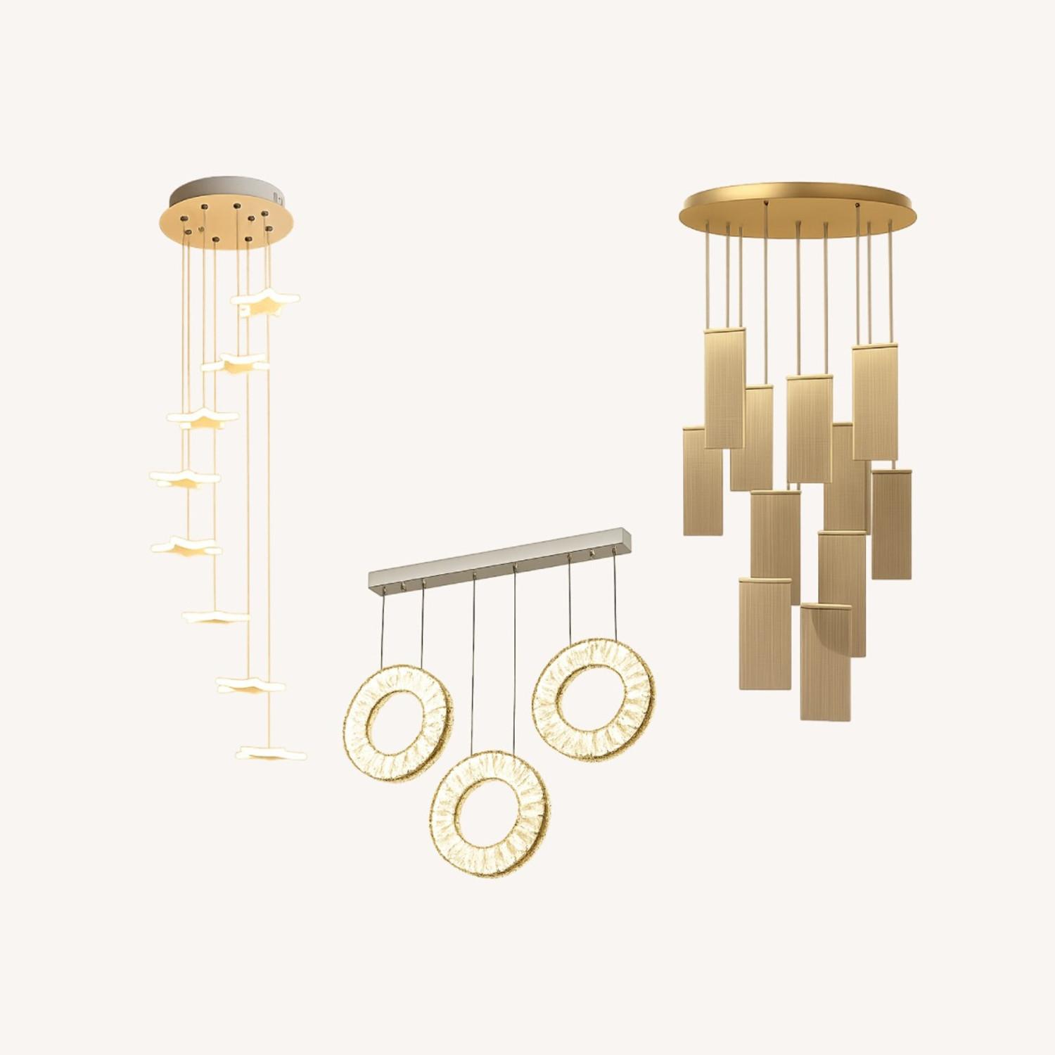 Set of 3 Pendant Ceiling Lights  - image-0