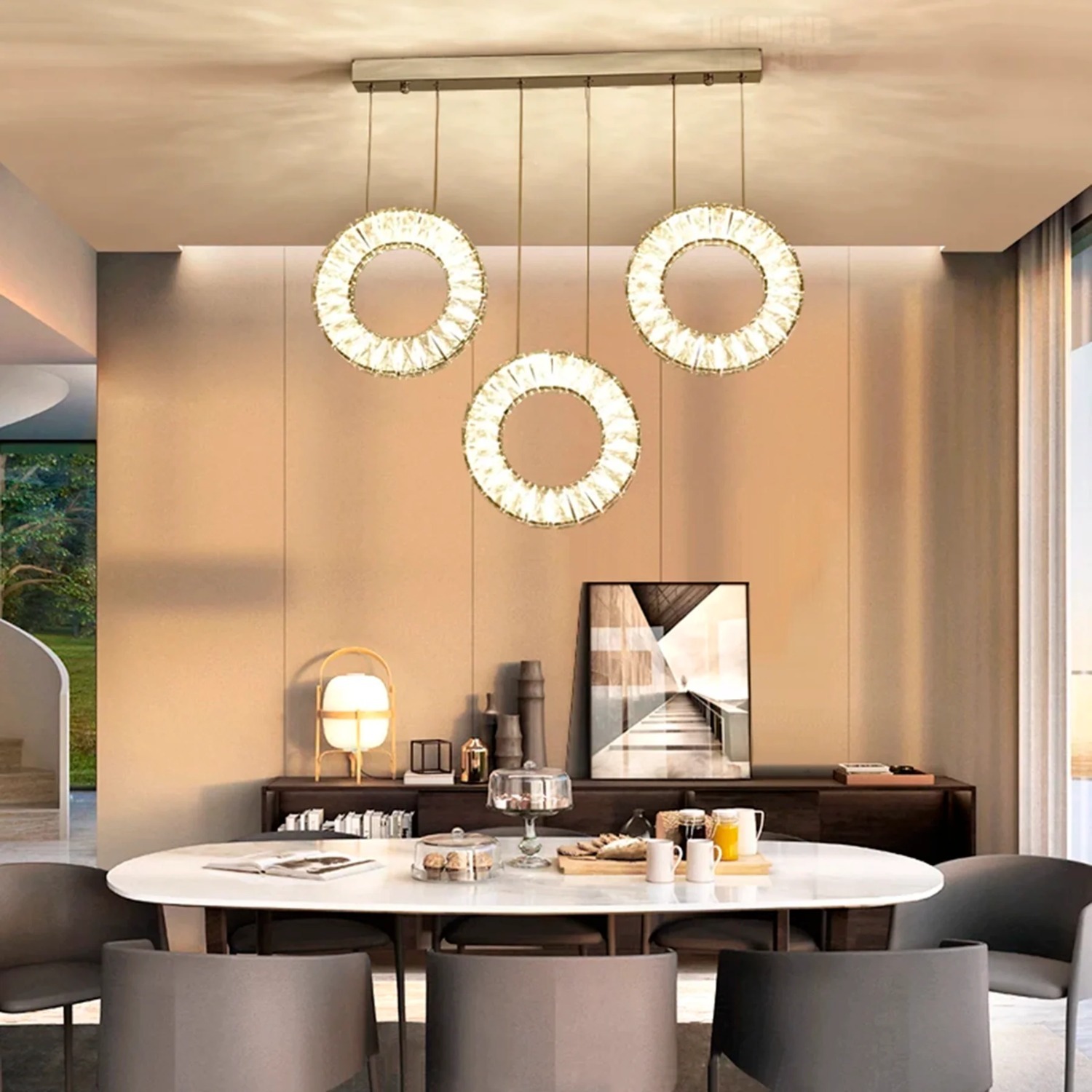 Set of 3 Pendant Ceiling Lights  - image-4