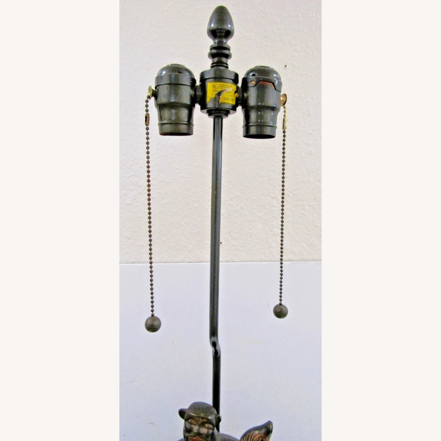 1960s Marbro Bronze Censer Lamps Foo Dogs - image-10