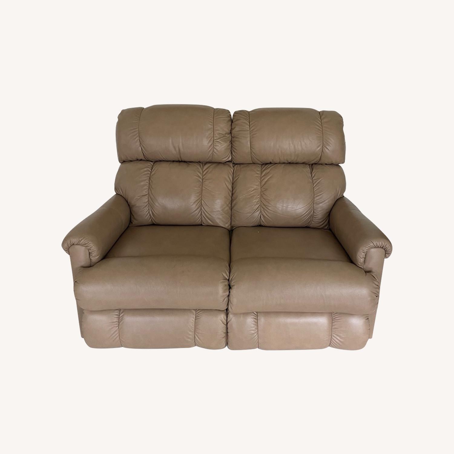 La-Z-Boy Natural Leather 2 Seater Recliner Sofa - image-0